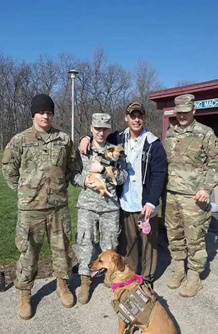 Divid Allen Haave with his Military Brother Ilionis National Guard -- David Haave